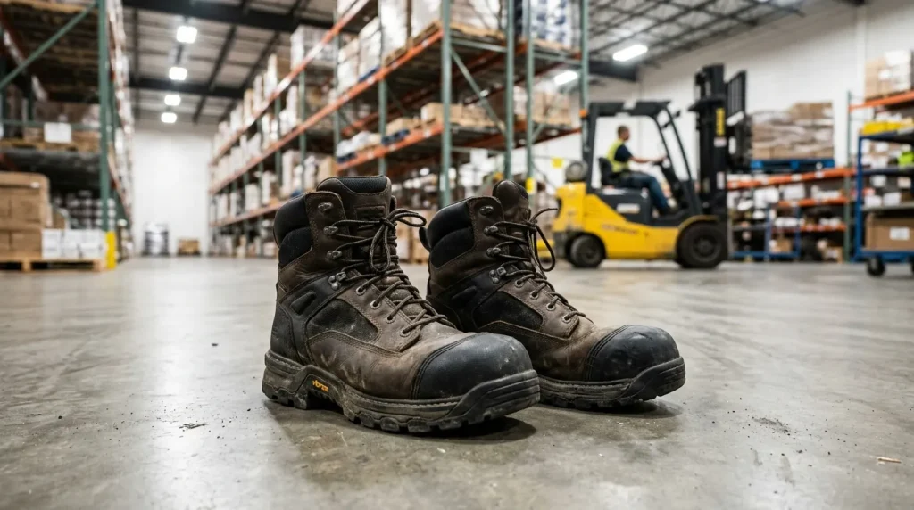 7 Best Warehouse Work Boots (2026): Zappos-Approved for Concrete Floors 12 warehouse work boots featured