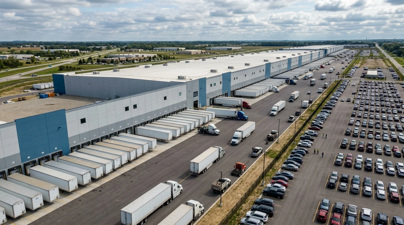 Amazon Warehouse in Plain City, OH: Location, Logistics Hub, and Career Guide 1 Amazon fulfillment and distribution center in Plain City Ohio (AI Generated Image)